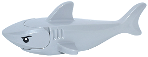 Tubarão Lego Cinza Claro