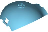 Painel 10x4x13 curvo cônico com alça de barra em cada extremidade Medium Azure