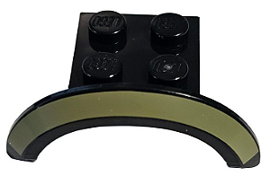 Para-Lamas Preto 4x2 1/2x1 com Arco Redondo com listras curvas Oliver Green