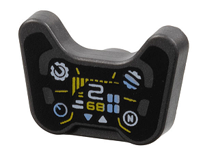 Controle de videogame com desenho de volante de carro de corrida