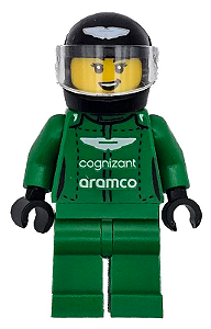 Minifigura Lego City - Piloto Aston Martin AMR23