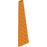 Placa 12x3 direita laranja