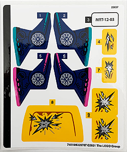 Cartela de Adesivo do Set 76176
