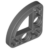 Viga 3x3 L-Shape com Elipse de um Quarto Fina Cinza Escuro