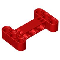 Viga 3X5 Perpendicular H-Shape Grossa Vermelha