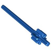 Eixo Lego Duplo  8L com engrenagem de roda de pás Azul