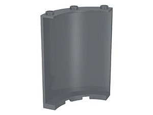 Quarto de Cilindro 4x4x6 Cinza Escuro