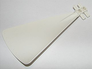 Hélice 1 Pá 14L com Dois Furos para Pinos e Quatro Eixos Branca