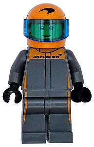 Minifigura Lego City - Piloto de Formula 1 - McLaren
