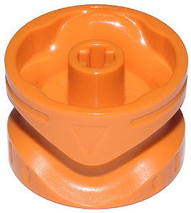 Trocador de Marchas Technic com Furo para Eixo Laranja