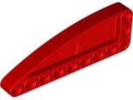 Viga Modificada em forma de Elipse de um Quarto 3x9 Vermelha