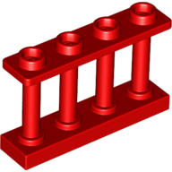 Cerca 1x4x2 vermelha