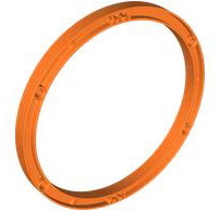 Suporte 15x15 Viga Redonda Laranja