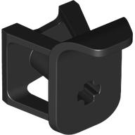 Bloco de Suspensão de Braço Duplo com Defletor de Roda e Furos para Eixo Preto