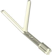 Luz Bifurcada com eixo Technic Branca Fluorescente