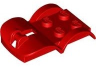 Para-Lamas 4x2 2/3x2/3 Duplo com Alça de Barra Vermelho