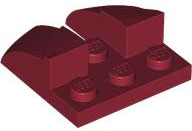 Cunha 3x3 Curva com Recorte Dark Red