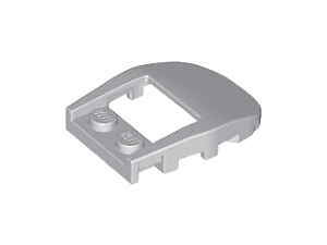 Cunha 4x3 Cortada com Recorte e 2 Pinos Cinza Clara