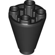 Cone 2x2x2 Invertido  preto