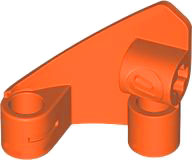 Painel Curvo #10 3 x 3 Cônico Direita Reddish Orange