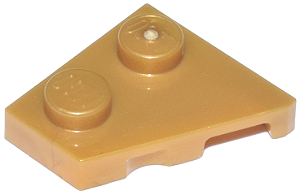 Placa 2x2 Esquerda Douradao Perolado