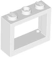 Janela 1x3x2 Frente Plana Branca