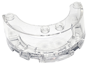 Para-brisa 4x6x1 1/3 Redondo Translúcido