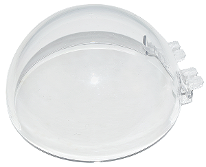 Para-brisa 8x8x3 Canopy Dome Meia Esfera com 2 Dedos Duplos Translúcido