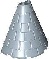 Telhado de Torre 4x8x6 em Forma de Meio Cone com Telhas Sand Green