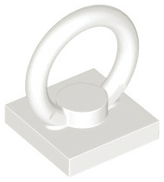 Placa Lisa Modificada 2x2 com Anel Branco