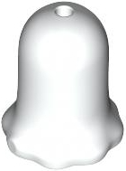 Flor Vegetal em Forma de Sino com Pequeno Furo Branca