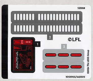 Cartela de Adesivo do Set 75386
