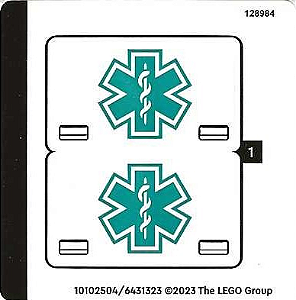 Cartela de Adesivo do Set 40582