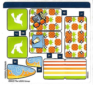 Cartela de Adesivo do Set 42641