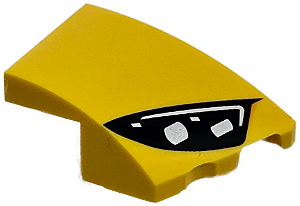 Cunha 3x2 Direita com desenho de farol de carro Mercedes-AMG