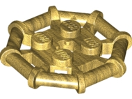 Placa modificada 2x2 com estrutura de barra octogonal reforçada Pearl Gold