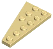 Placa 6x3 direita Bege