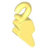 Amuleto em Forma de Raio Amarelo Claro Brilhante