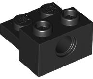 Tijolo Technic 1x2 com Furo e Placa 1x2 Preto