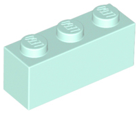 Tijolo 1x3 Light Aqua