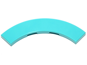 Placa Lisa de Canto Redondo 4x4 Medium Azure