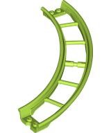 Curva de montanha-russa com 90 graus e elevação de 3 tijolos Verde Limão