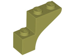 Tijolo em Arco 1x3x2 Verde Oliva