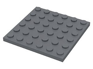 Placa 6x6 Cinza Escura
