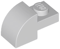 Inclinação Curva 2 x 1 com Pino Rebaixado Cinza Clara