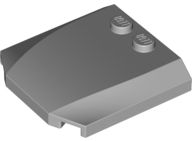 Placa em Cunha 4x4x2/3 Cinza Clara