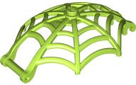 Teia de Aranha em forma de hemisfério grande com alça de barra e clipes Verde Limão