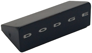 Inclinação 30 1x2x2/3 com Escrita 'DODGE' Preta