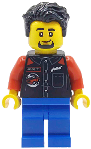 Minifigura Lego City - Dodge Challenger SRT Hellcat Driver