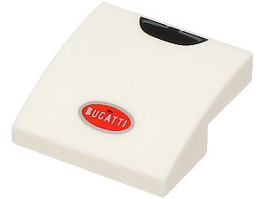 Inclinação Curva 2x2 com desenho de logotipo da Bugatti